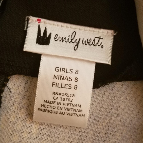 Emily West Black and Gold Dress - Picture 8 of 8